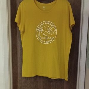 GAP Yellow Graphic T-Shirt